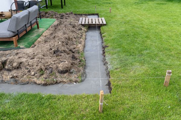 Cement Footer Installation in Smyrna