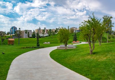 Cement Walkway Pouring