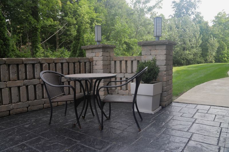 Concrete Patio with Decorative Finish